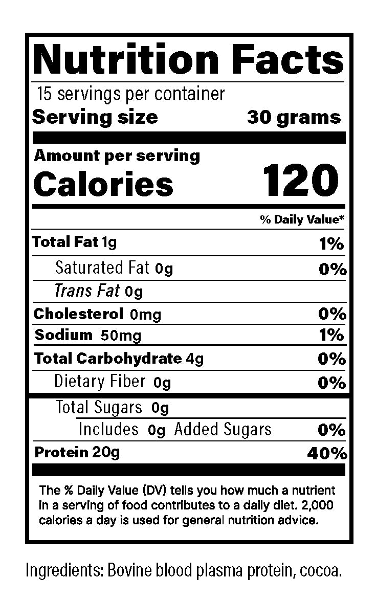 BEEF PLASMA PROTEIN (Bovine Serum-derived protein)