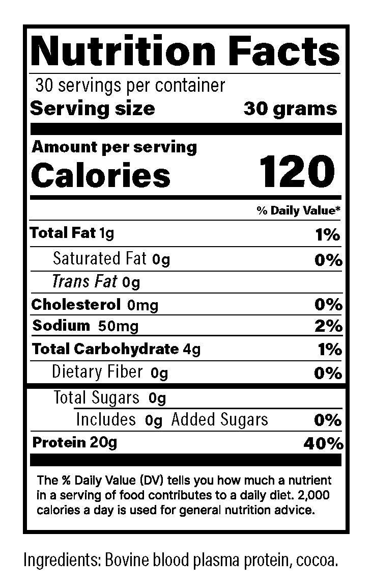 BEEF PLASMA PROTEIN (Bovine Serum-derived protein)