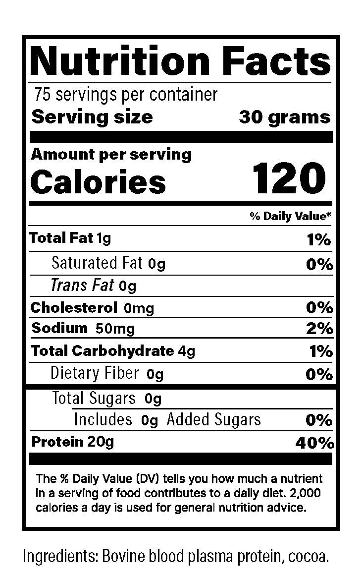 BEEF PLASMA PROTEIN (Bovine Serum-derived protein)